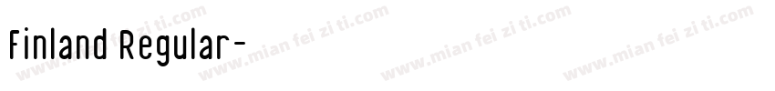 Finland Regular字体转换